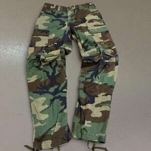 Vintage 2001 Military Camo Double Knee Cargo Pants Size 32x30